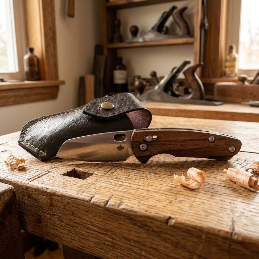 MikeKnives Workshop Table Background