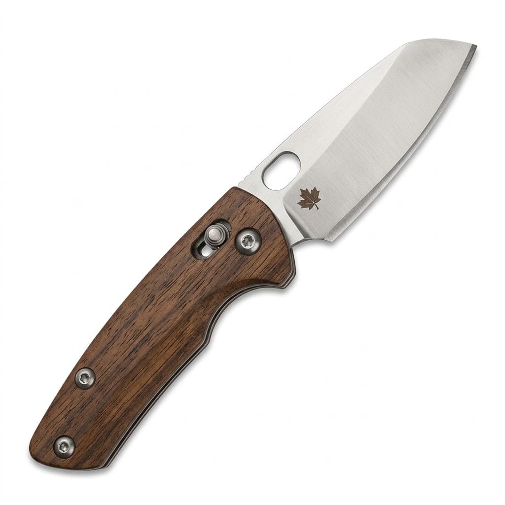 Walnut EDC Folding Knife